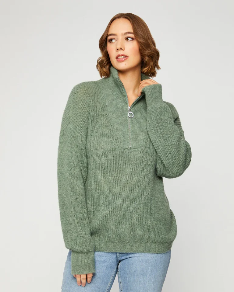 INDIE+MOI Džemperis ar rāvējslēdzēju