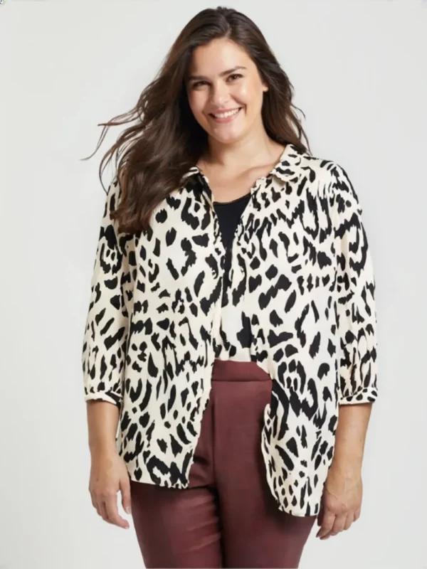 NOOGAT Blūze ar leoparda printu